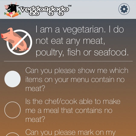 VeggoAgogo – The Vegetarian Travel Translation App