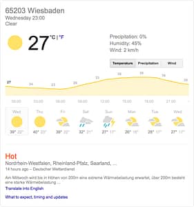 Wiesbaden Weather Forecast