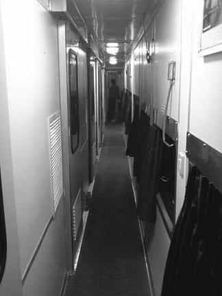 Indian Railways AC First Class AC1 Aisle