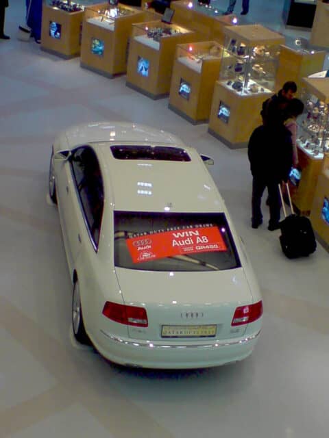 Audi at Qatar Airport Duty-free Area