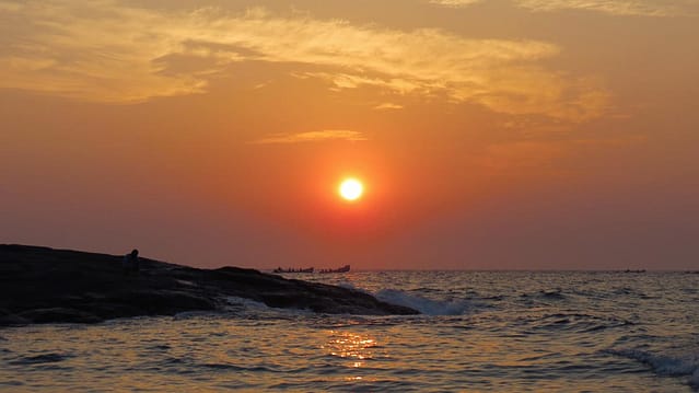 Lovely sunset in Arabian Sea
